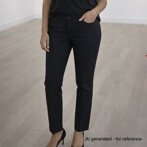 RW&CO. Black Women’s Trousers Pants Slim Signature Fit